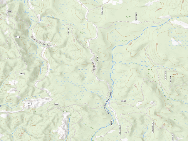 USGS topographic map of USFS dispersed camp — ID #507