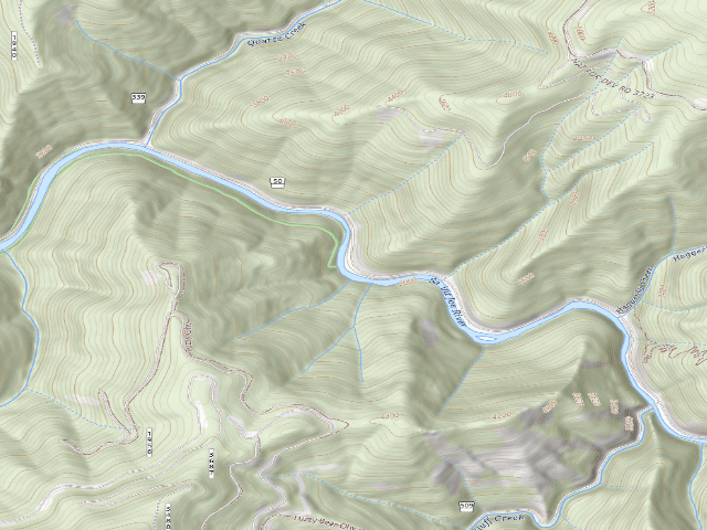 USGS topographic map of USFS dispersed camp — ID #51