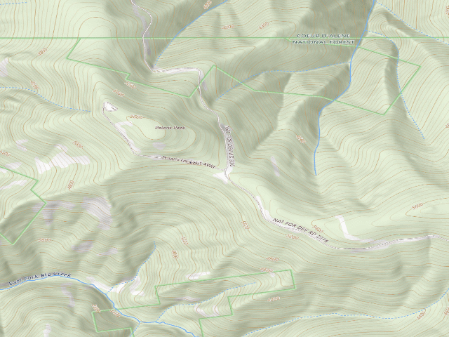 USGS topographic map of USFS dispersed camp — ID #510