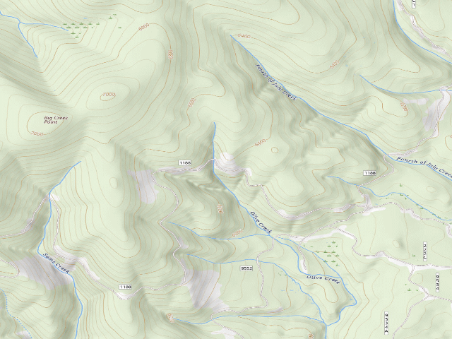 USGS topographic map of USFS dispersed camp — ID #517