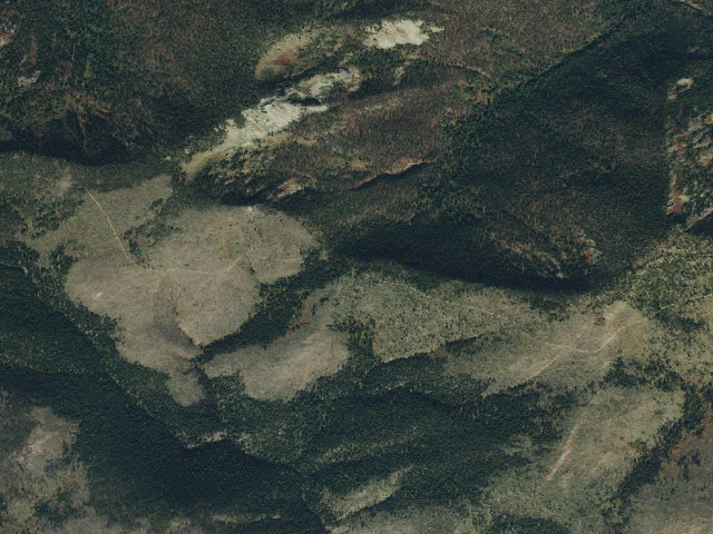 Aerial image of USFS dispersed camp — ID #518