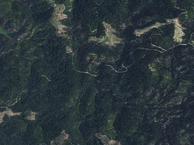 Aerial image of USFS dispersed camp — ID #519
