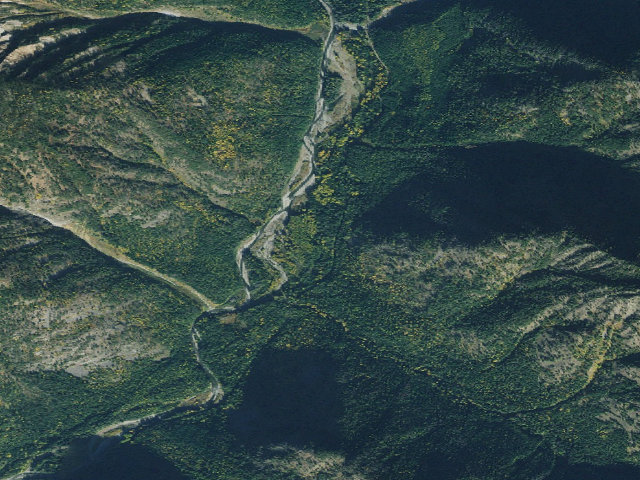 Aerial image of USFS dispersed camp — ID #520