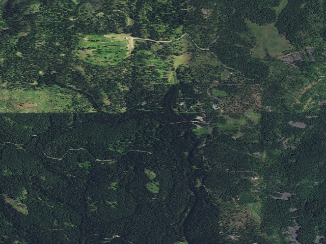Aerial image of USFS dispersed camp — ID #524