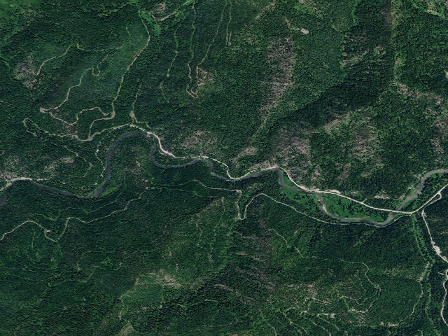 Aerial image of USFS dispersed camp — ID #527
