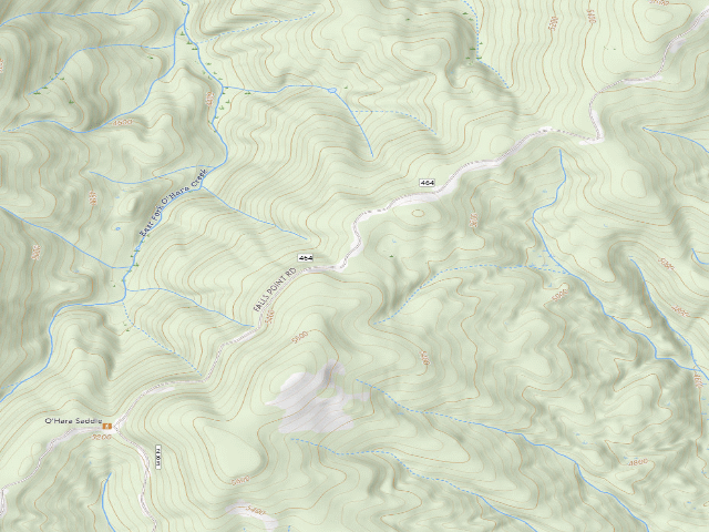 USGS topographic map of USFS dispersed camp — ID #528