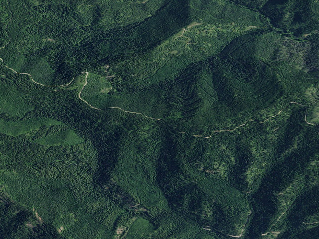 Aerial image of USFS dispersed camp — ID #531