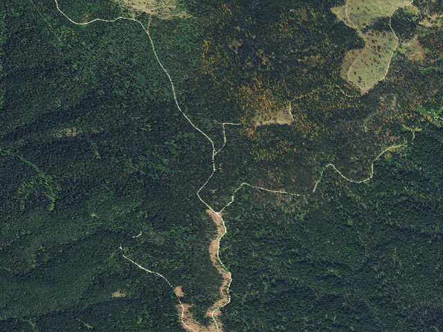 Aerial image of USFS dispersed camp — ID #534