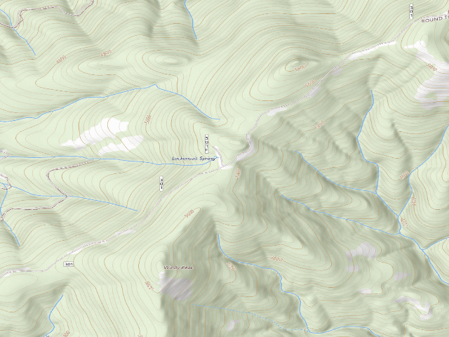 USGS topographic map of USFS dispersed camp — ID #535