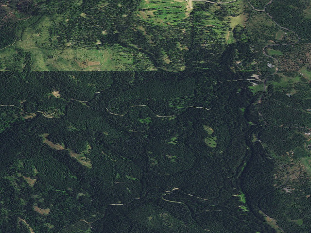 Aerial image of USFS dispersed camp — ID #538