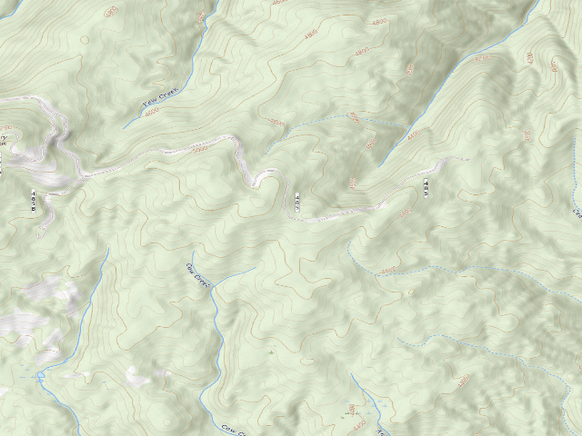 USGS topographic map of USFS dispersed camp — ID #541