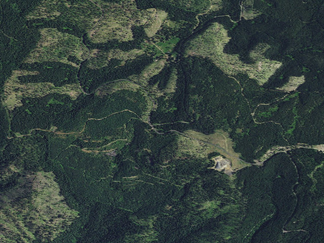 Aerial image of USFS dispersed camp — ID #543