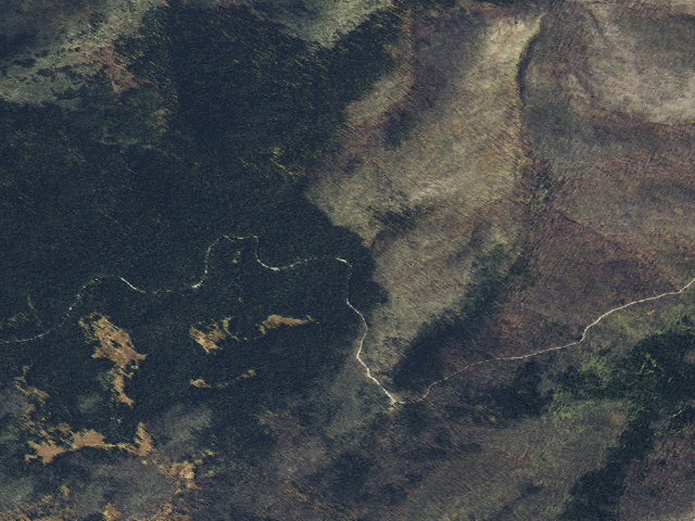 Aerial image of USFS dispersed camp — ID #544