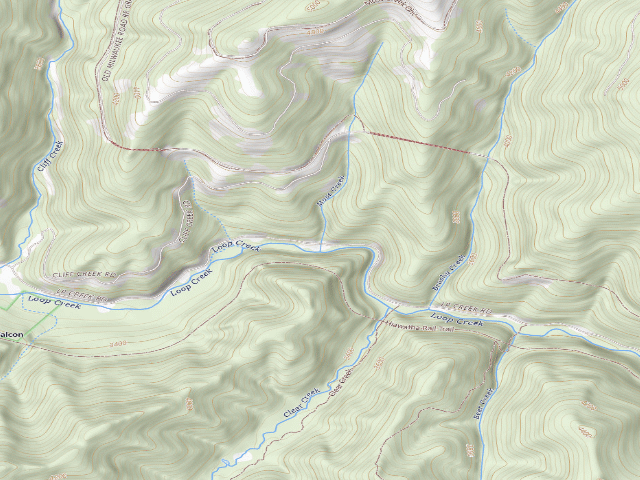 USGS topographic map of USFS dispersed camp — ID #547