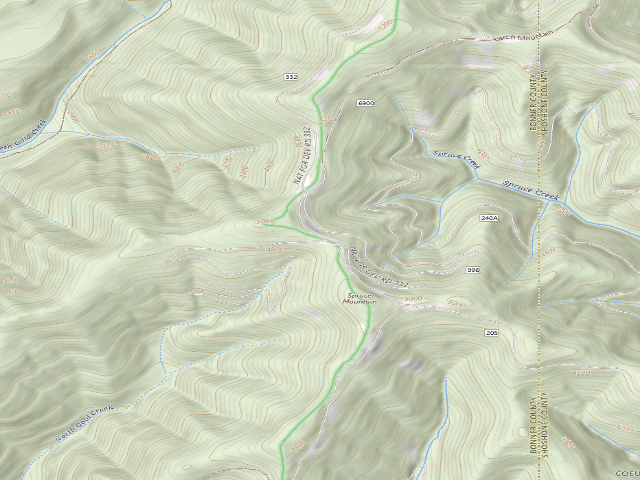 USGS topographic map of USFS dispersed camp — ID #549