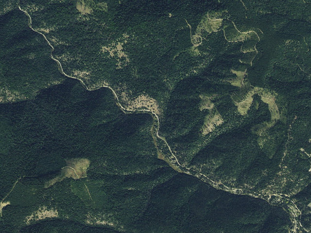 Aerial image of USFS dispersed camp — ID #553