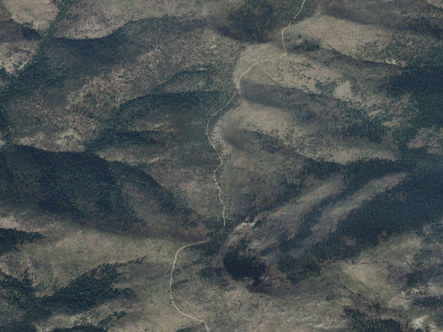 Aerial image of USFS dispersed camp — ID #555