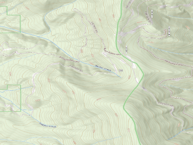 USGS topographic map of USFS dispersed camp — ID #556