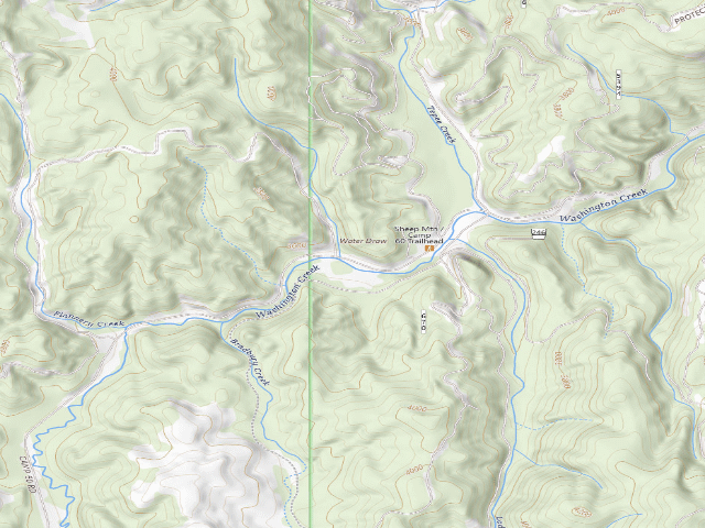USGS topographic map of USFS dispersed camp — ID #557
