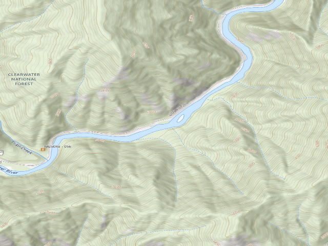 USGS topographic map of USFS dispersed camp — ID #559