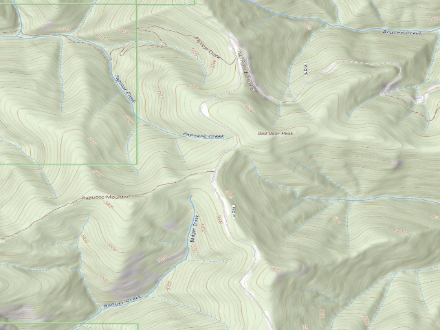 USGS topographic map of USFS dispersed camp — ID #56