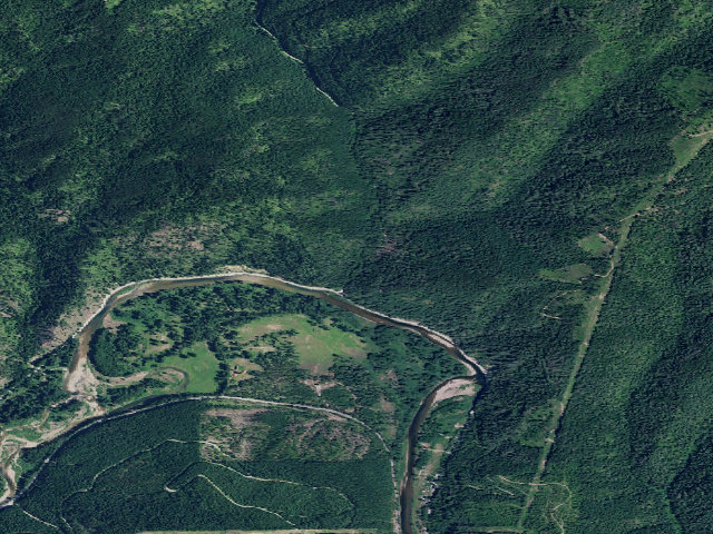 Aerial image of USFS dispersed camp — ID #561