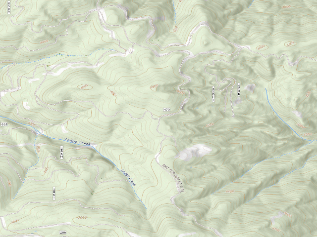 USGS topographic map of USFS dispersed camp — ID #568