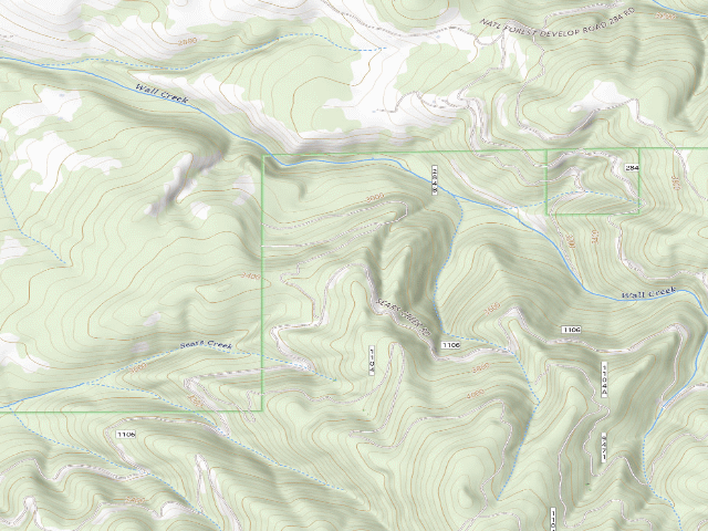 USGS topographic map of USFS dispersed camp — ID #573
