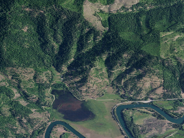 Aerial image of USFS dispersed camp — ID #574