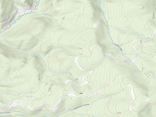 USGS topographic map of USFS dispersed camp — ID #578