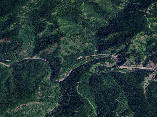 Aerial image of USFS dispersed camp — ID #58