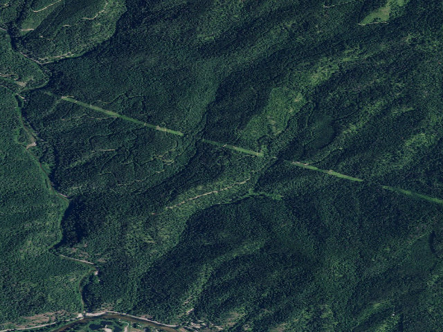 Aerial image of USFS dispersed camp — ID #585