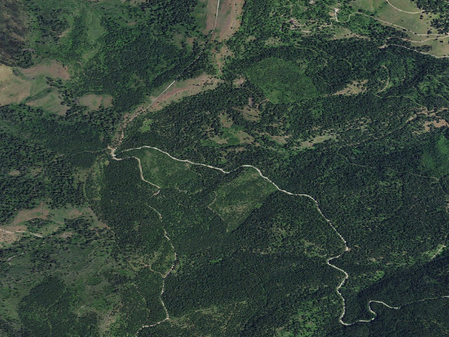 Aerial image of USFS dispersed camp — ID #587