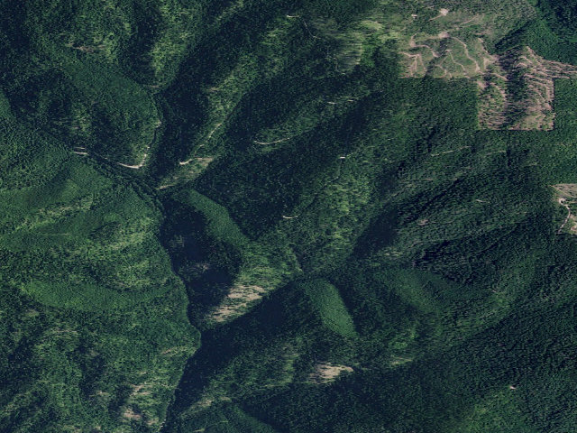 Aerial image of USFS dispersed camp — ID #588