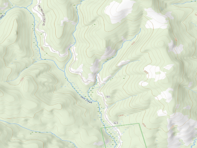 USGS topographic map of USFS dispersed camp — ID #59