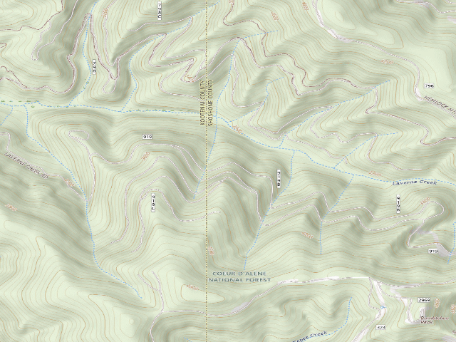 USGS topographic map of USFS dispersed camp — ID #591