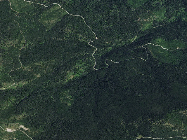 Aerial image of USFS dispersed camp — ID #595