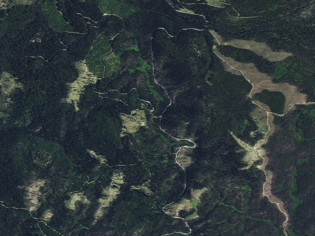 Aerial image of USFS dispersed camp — ID #597