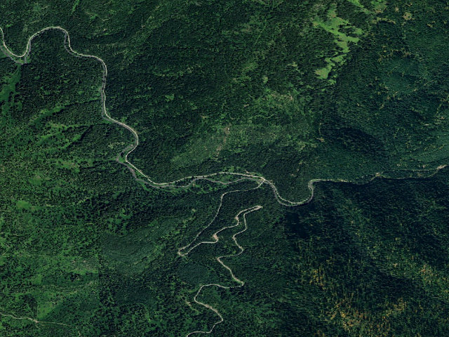 Aerial image of USFS dispersed camp — ID #599