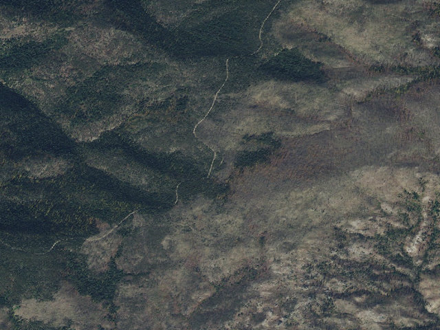 Aerial image of USFS dispersed camp — ID #606