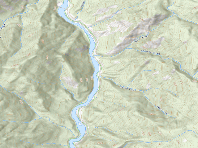 USGS topographic map of USFS dispersed camp — ID #610