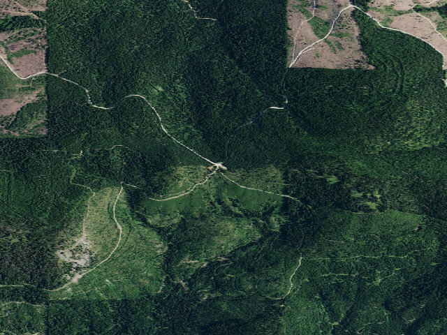 Aerial image of USFS dispersed camp — ID #611