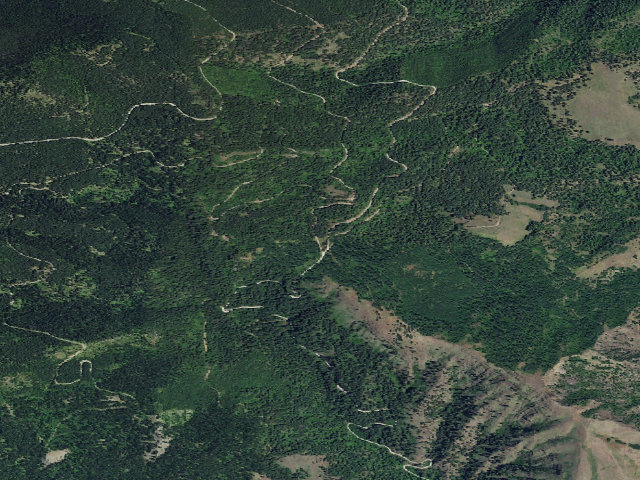 Aerial image of USFS dispersed camp — ID #613