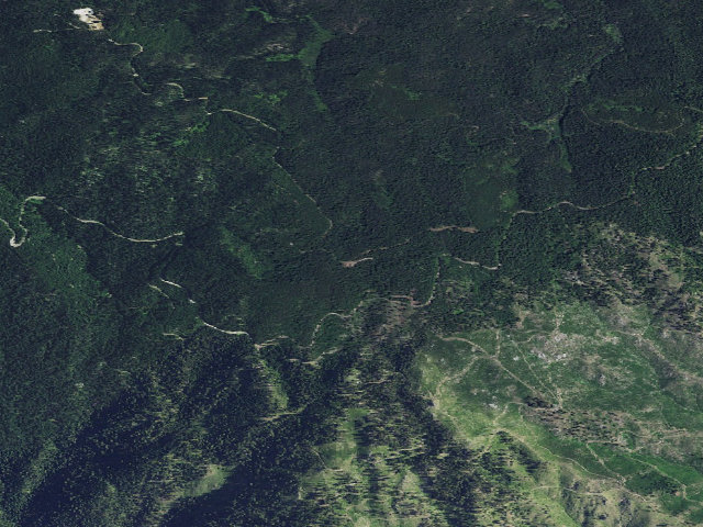 Aerial image of USFS dispersed camp — ID #628