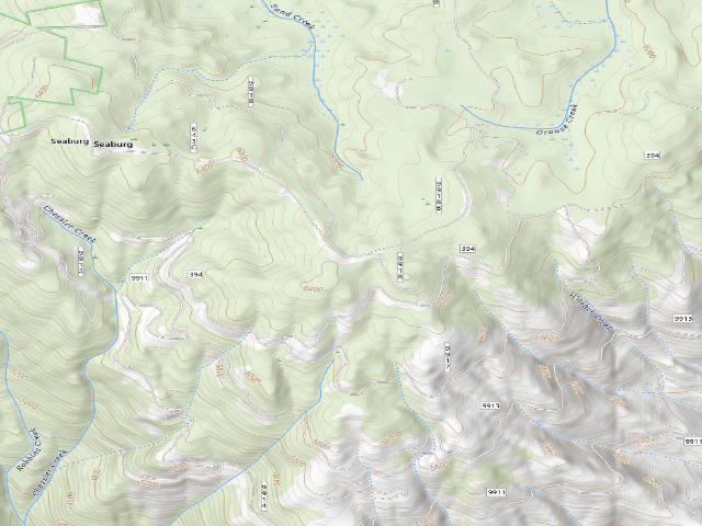 USGS topographic map of USFS dispersed camp — ID #628