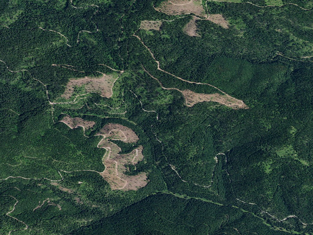 Aerial image of USFS dispersed camp — ID #629