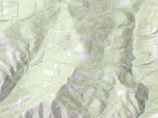USGS topographic map of USFS dispersed camp — ID #63
