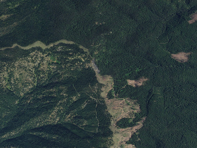 Aerial image of USFS dispersed camp — ID #631