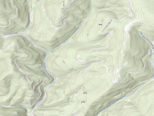 USGS topographic map of USFS dispersed camp — ID #633