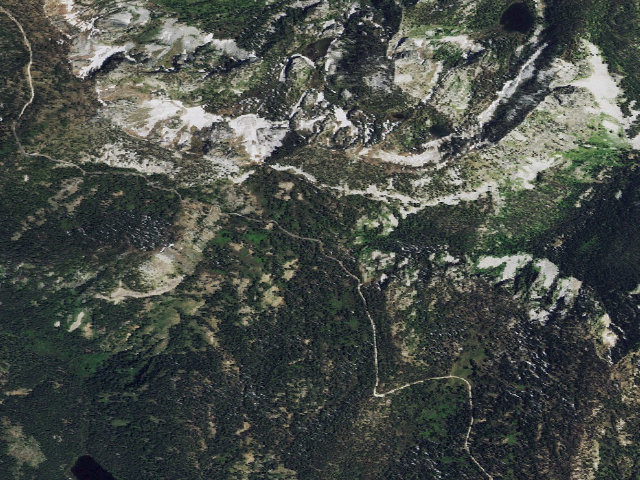 Aerial image of USFS dispersed camp — ID #644